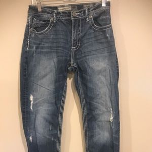 BKE Tyler Straight Jeans Mens 28x30 Blue Denim